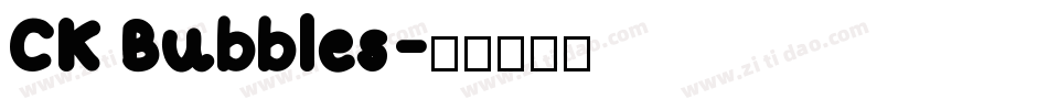 CK Bubbles字体转换
